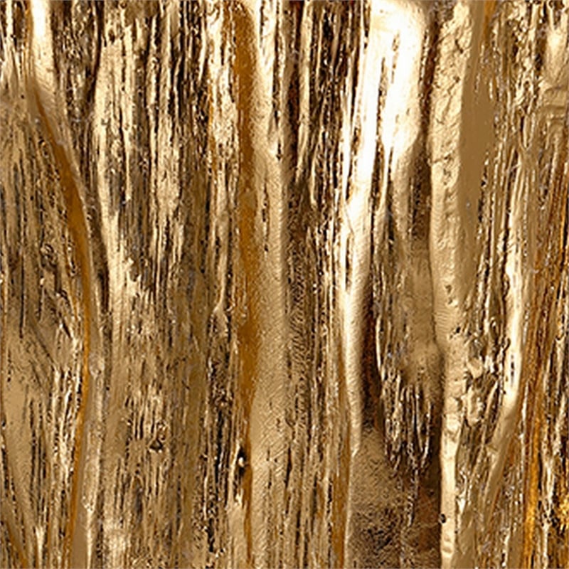 Well Designed Nature Inspired Tree Trunk Stool- Gold