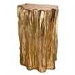 Well Designed Nature Inspired Tree Trunk Stool- Gold