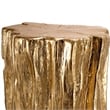 Well Designed Nature Inspired Tree Trunk Stool- Gold