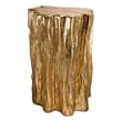 Well Designed Nature Inspired Tree Trunk Stool- Gold