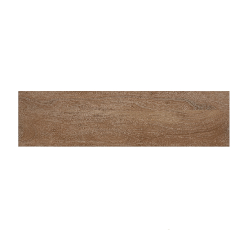 33 Inch Saddle Seat Bench with Angled Frame- Sandblasted Brown Acacia Wood