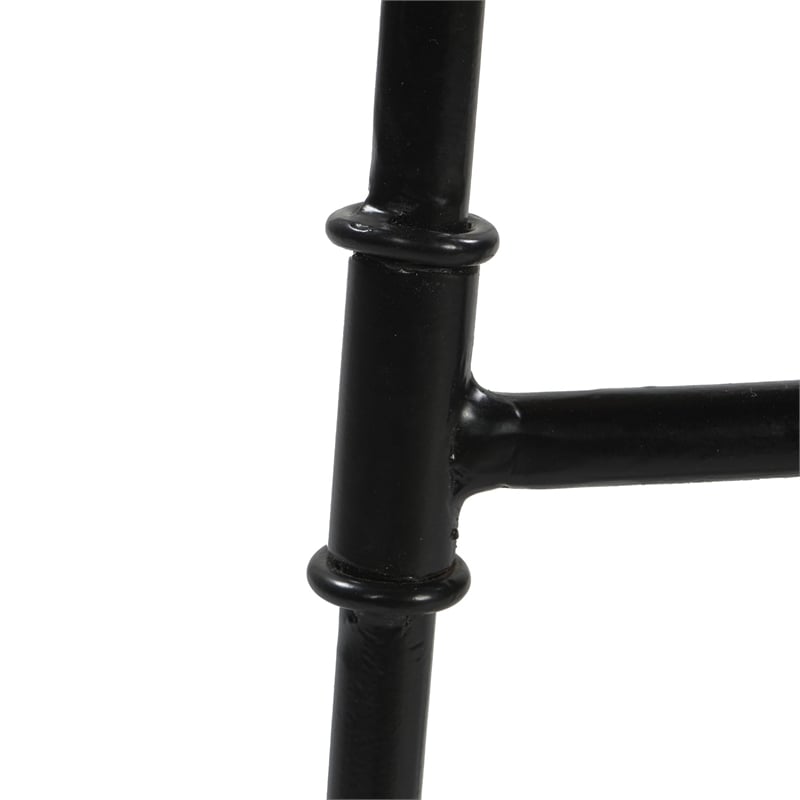 Tiva 30 Inch Handcrafted Backless Barstool- Natural Brown Mango Wood Saddle Seat