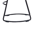Ela 30 Inch Mango Wood Bar Stool- Saddle Seat- Iron Frame- Brown and Black