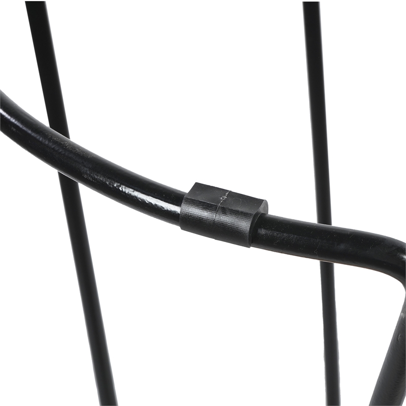 Ela 24 Inch Counter Height Stool- Mango Wood Saddle Seat- Iron Frame