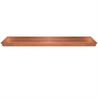 29 Inch Rectangular Metal Windowsill Planter Tray- Trim Edges- Large- Copper