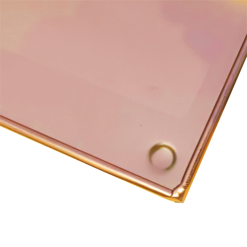 29 Inch Rectangular Metal Windowsill Planter Tray- Trim Edges- Large- Copper