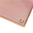 29 Inch Rectangular Metal Windowsill Planter Tray- Trim Edges- Large- Copper