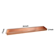 29 Inch Rectangular Metal Windowsill Planter Tray- Trim Edges- Large- Copper