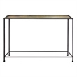 Aurelia 48 Inch Console Sofa Table-Artisanal Hammered Bronze Tray Top-Iron Frame