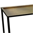 Aurelia 48 Inch Console Sofa Table-Artisanal Hammered Bronze Tray Top-Iron Frame