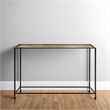 Aurelia 48 Inch Console Sofa Table-Artisanal Hammered Bronze Tray Top-Iron Frame