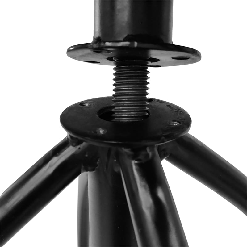 Pia 25-31 Inch Industrial Style Counter Height Stool with Adjustable Swivel Seat