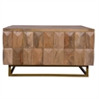 33 Inch Lift Top Storage Trunk Coffee Table- Square- Mango Wood- Natural Brown