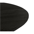 Ridge 47 Inch Handcrafted Mango Wood Round Dining Table- Slatted Flared Base