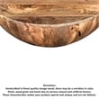 Arthur Mango Wood 35.5 Inch Coffee Table In Round Shape- Dark Brown