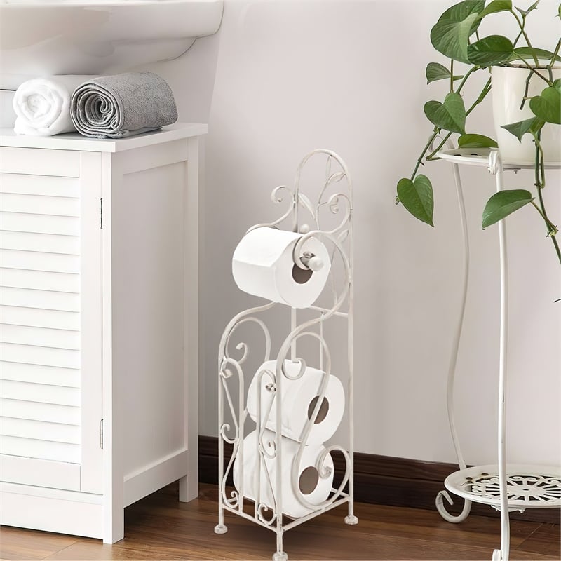 Noe Benzara Classic Free standing Metal Toilet Paper Holder