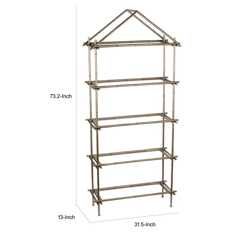 Benjara Magnificently Crafted Bamboo Etagere