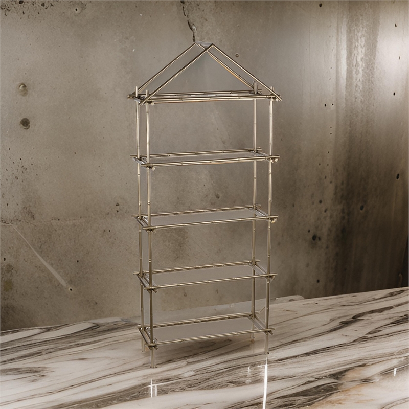 Benjara Magnificently Crafted Bamboo Etagere