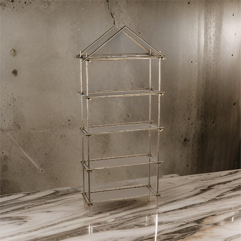 Benjara Magnificently Crafted Bamboo Etagere