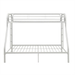 Benjara Tritan Twin XL/Queen Bunk Bed- White