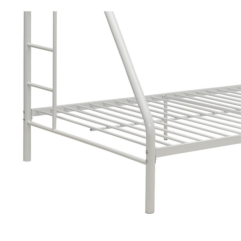 Benjara Tritan Twin XL/Queen Bunk Bed- White