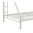 Benjara Tritan Twin XL/Queen Bunk Bed- White