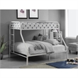 Benjara Tritan Twin XL/Queen Bunk Bed- White