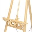 Benjara Traditional Style Wooden Easel with Scrollwork Details- Antique White