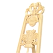 Benjara Traditional Style Wooden Easel with Scrollwork Details- Antique White