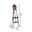 Benjara Traditional Style Sandy Easel with Angular Legs- Brown