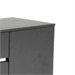 Benjara 4 Drawers and 2 Doors Wooden TV Stand with Floating Plinth Base- Black