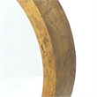 Benjara Rustic Style Wall Mirror with Round Tray Shape Frame- Gold and Silver