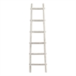 Benjara Transitional Style Wooden Decor Ladder with 6 Steps- White