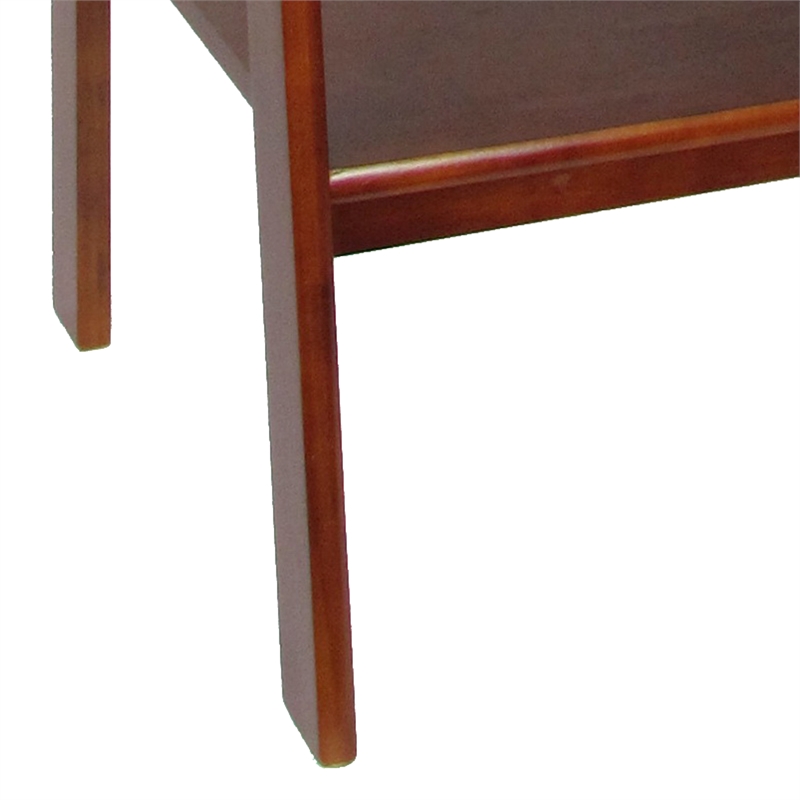 Benjara 3 Tier Wooden Storage Ladder Stand with Open Back and Sides- Brown