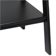 Benjara 3 Tier Wooden Storage Ladder Stand with Open Back and Sides- Black