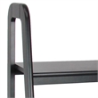 Benjara 3 Tier Wooden Storage Ladder Stand with Open Back and Sides- Black