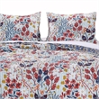Benjara King Size 3 Piece Polyester Quilt Set with Floral Prints- Multicolor