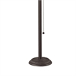 Benjara Paper Shade Metal Table Lamp w/ Pull Chain Switch-Set of 4-White & Black