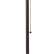 Benjara Paper Shade Metal Table Lamp w/ Pull Chain Switch-Set of 4-White & Black
