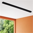 Benjara 8 Feet Metal 3 Wire Track Lighting Extension Rod- Black