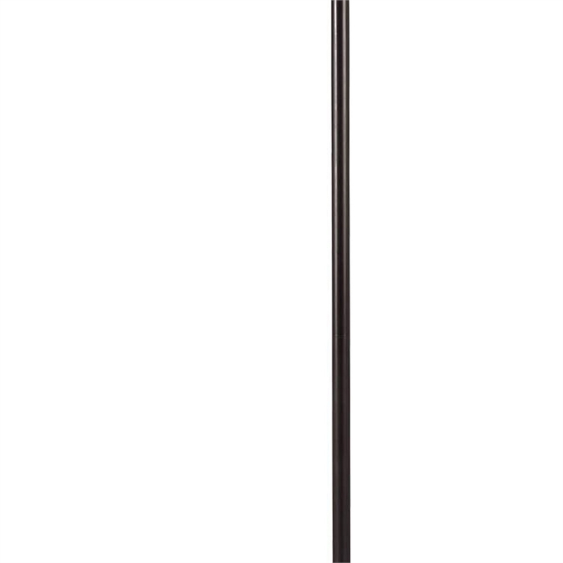 Benjara 150 Watt Metal Floor Lamp with Swing Arm and Fabric Conical Shade- Black