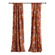 Benjara 4 Piece Polyester Window Panel Set with Floral Print- Multicolor
