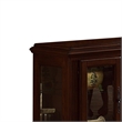 Benjara Traditional 2 Glass Cabinet Buffet with 1 Drawer and Bracket Feet- Brown