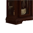 Benjara Traditional 2 Glass Cabinet Buffet with 1 Drawer and Bracket Feet- Brown