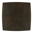 Benjara Wooden Counter Height Table with 1 Bottom Shelf and Lazy Susan- Brown