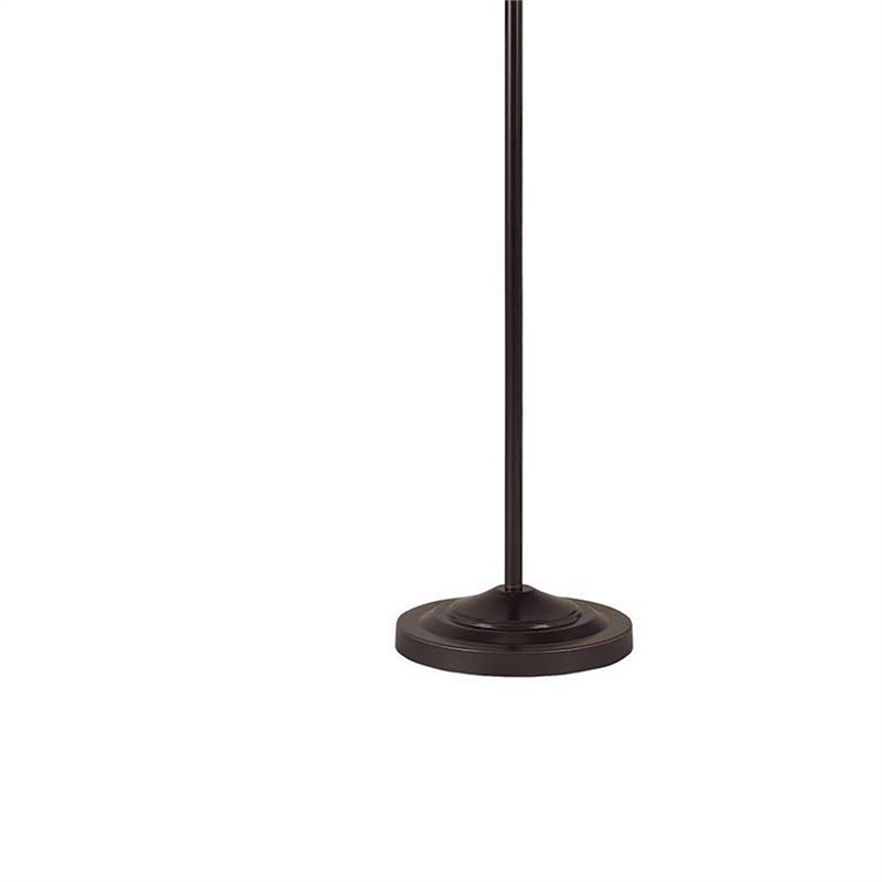 Benjara 3 Way Metal Floor Lamp with and Adjustable Height Mechanism- Bronze