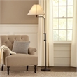 Benjara 3 Way Metal Floor Lamp with and Adjustable Height Mechanism- Bronze