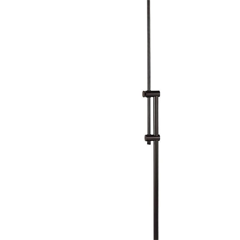 Benjara 3 Way Metal Floor Lamp with and Adjustable Height Mechanism- Bronze