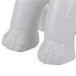 Benjara Ceramic Baby Elephant Figurine with Raised Trunk- White