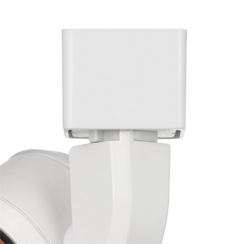 Benjara 10W Integrated LED Track Fixture with Polycarbonate Head- Yellow & White